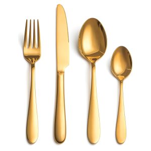 סט סכו"ם 24 חלקים זהב