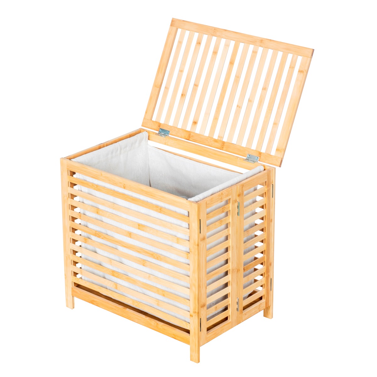 סל כביסה במבוק מתקפל עם מכסה