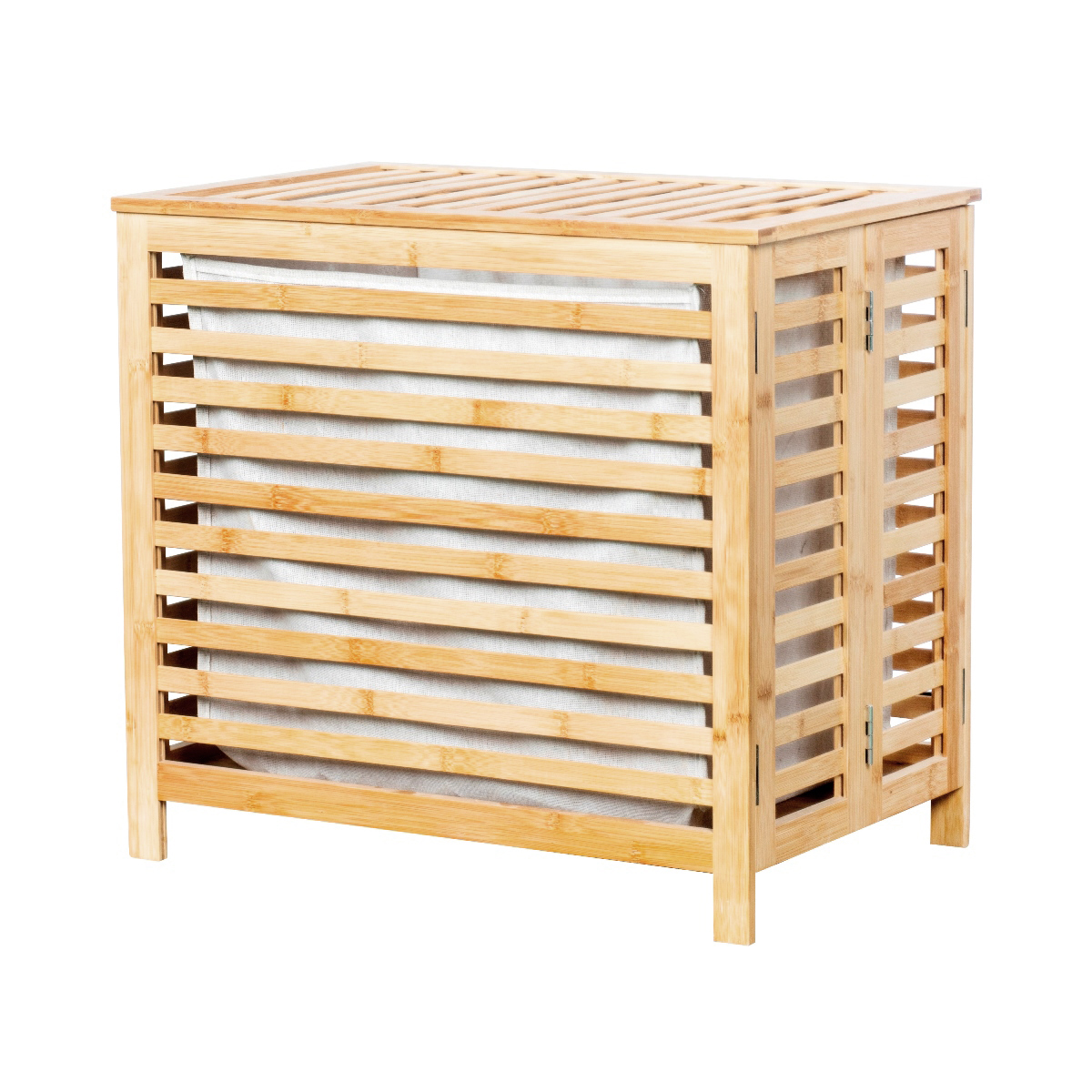 סל כביסה במבוק מתקפל עם מכסה – תמונה 2