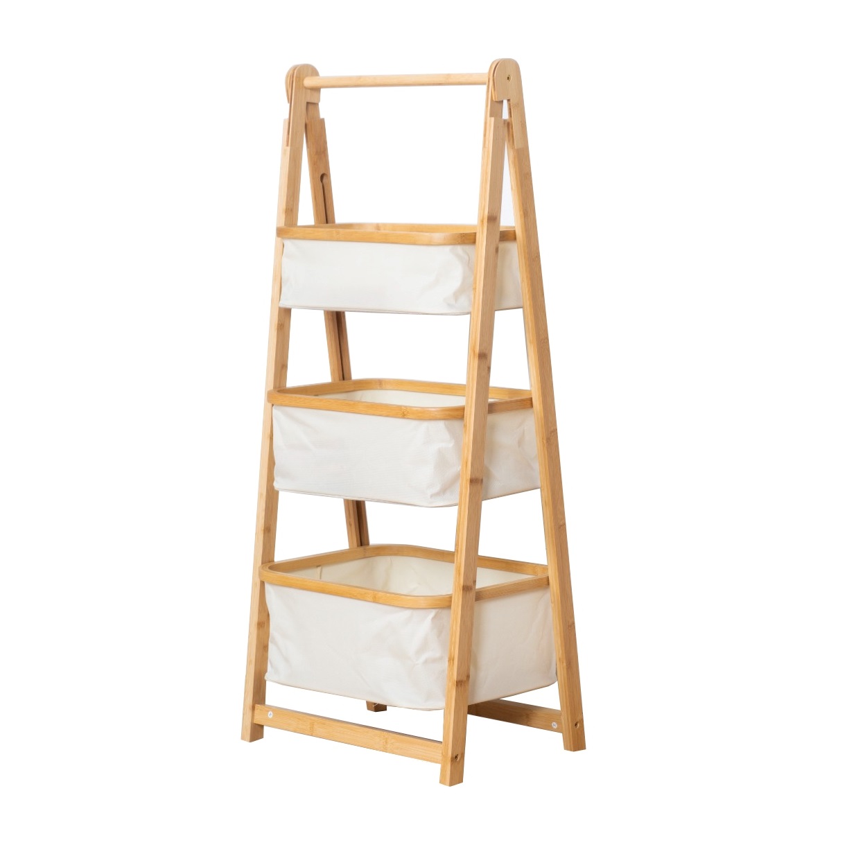 ארגונית אחסון 3 תאים במבוק - מתקפלת