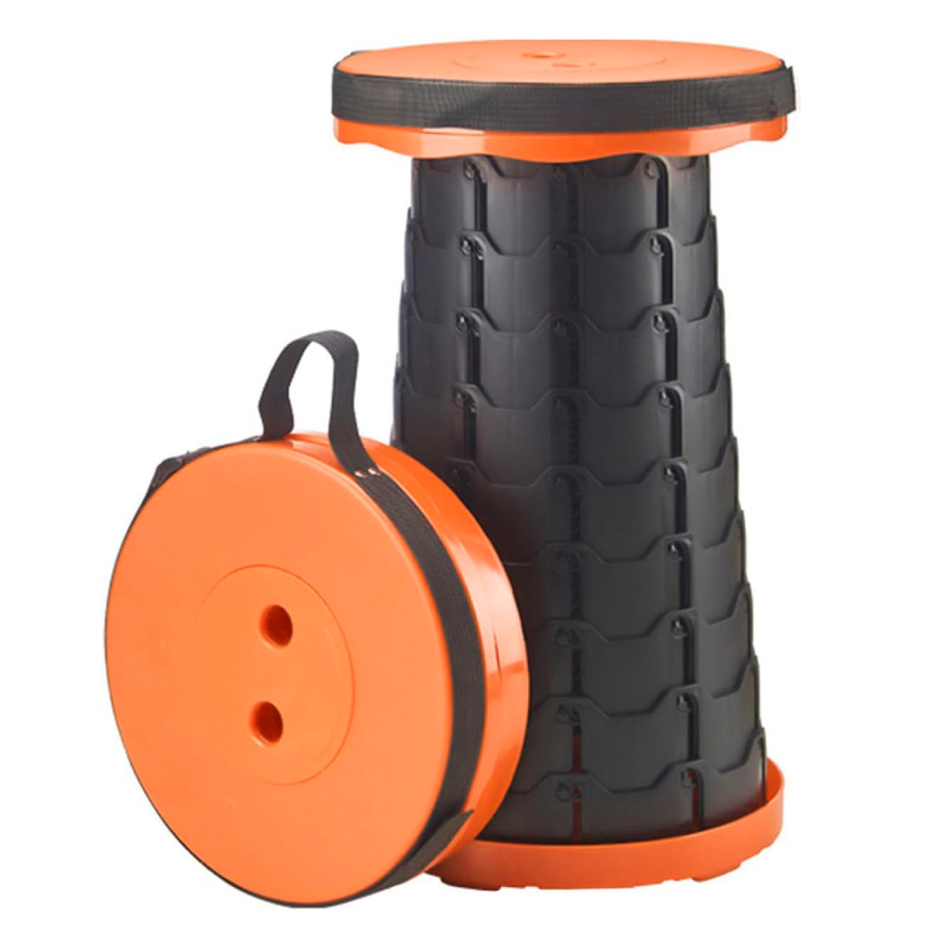 שרפרף טלסקופי מתקפל כתום