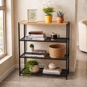 כוננית מדפים 4 קומות – SLIM STUDIO